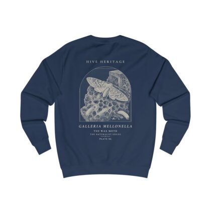 The Wax Moth - Naturalist Crew Sweatshirt in Oxford Navy