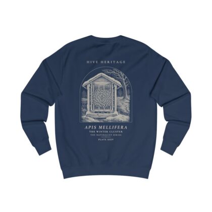 The Winter Cluster - Naturalist Crew Sweatshirt in Oxford Navy