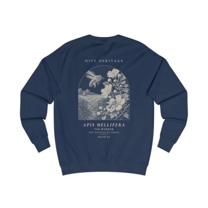 The Worker - Naturalist Crew Sweatshirt in Oxford Navy