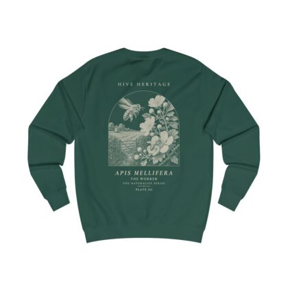 The Worker - Naturalist Crew Sweatshirt in Bottle Green