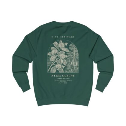 Tupelo Forage - Naturalist Crew Sweatshirt in Bottle Green