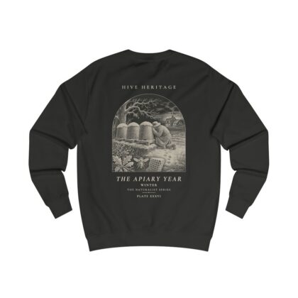Winter - Naturalist Crew Sweatshirt in Jet Black