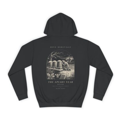 Winter - Naturalist Heavyweight Hoodie in Jet Black